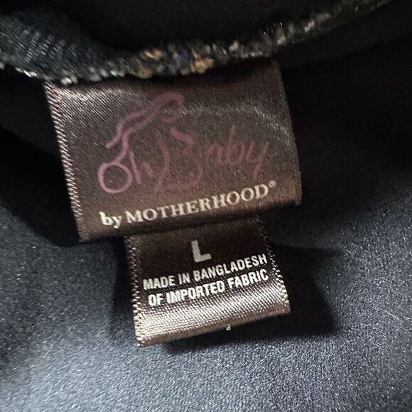 Oh Baby Motherhood Dark Wash Bootcut Maternity Jeans Belly Band Size‎ Large - Picture 5 of 9